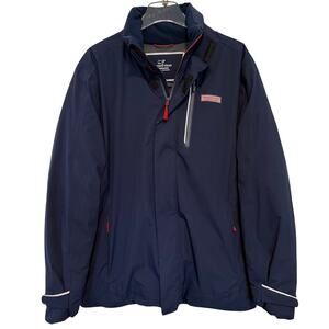 Vineyard Vines Nor'Easter Duck Down Navy Blue Coat Mens Medium Performance